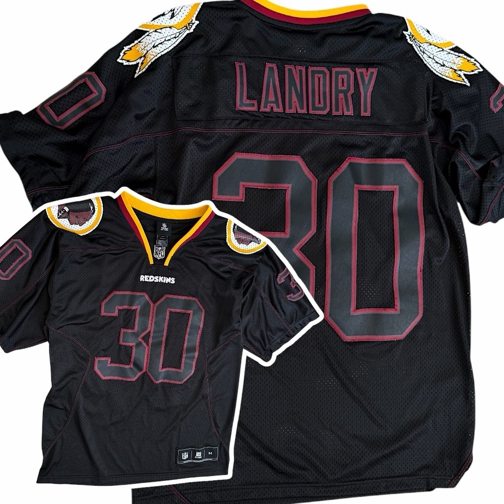 RARE Vintage Reebok NFL Washington Redskins LaRon Landry #30 Jersey Size Medium - Picture 3 of 15